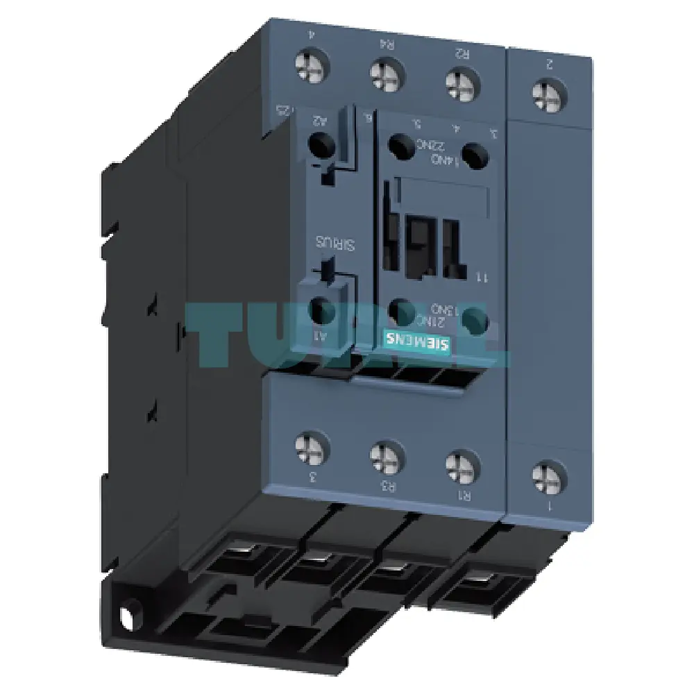 Siemens 3RT2535-1NF30 Power Contactor 35A AC-3, 18.5 kW / 400V, 4-Pole with Integrated Varistor
