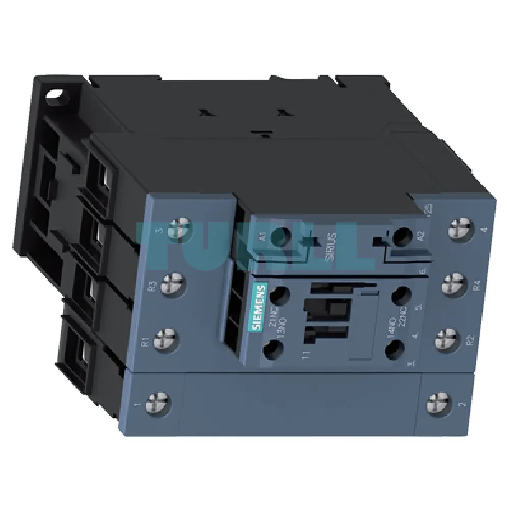 Siemens 3RT2535-1NF30 Power Contactor 35A AC-3, 18.5 kW / 400V, 4-Pole with Integrated Varistor