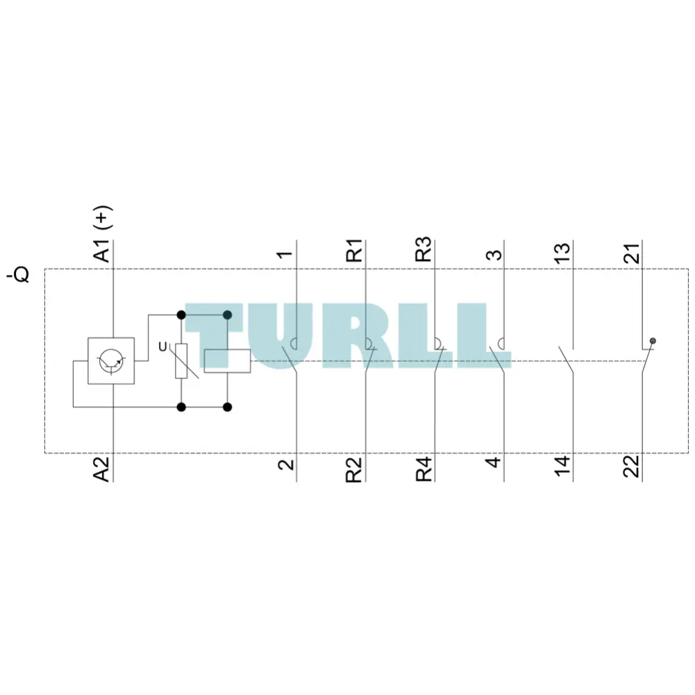 Siemens 3RT2535-3XF40-0LA2 Traction Contactor 35A, 18.5 kW, 4-Pole, 110V DC