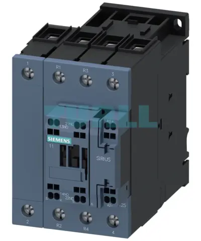 Siemens 3RT2535-3XF40-0LA2 Traction Contactor 35A, 18.5 kW, 4-Pole, 110V DC