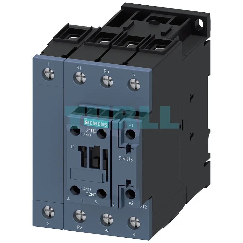 Siemens 3RT2536-1AK60 Power Contactor 4-Pole, 41A, 22kW, AC-3, 110V/120V AC Coil