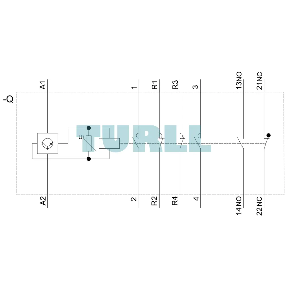 Siemens 3RT2544-1NP30 Power Contactor 65A, 4-Pole, AC-3, 30 kW / 400V, Integrated Varistor