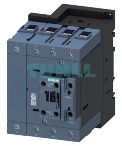 Siemens 3RT2545-1NP30 Power Contactor AC-3, 80A, 37kW, 4-Pole with Integrated Varistor
