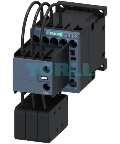 Siemens 3RT2617-1AP63 SIRIUS Capacitor Contactor, AC-6b 12.5 kVAr, 3-Pole, Size S00