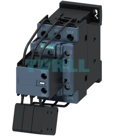 Siemens 3RT2626-1AB05 SIRIUS 3RT26 Capacitor Contactor 20 kVAr, 400V, 3-Pole, 24V AC, S0
