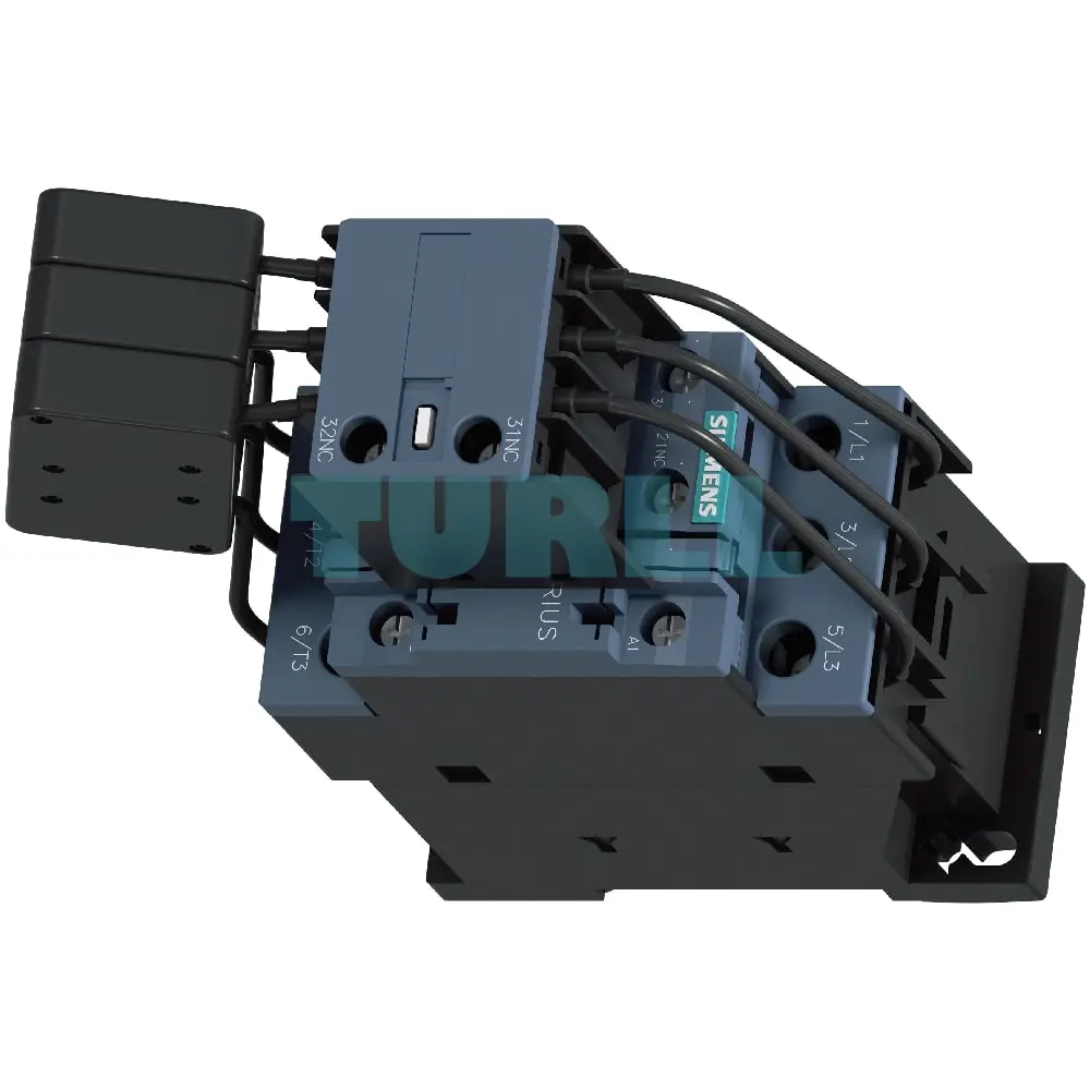 Siemens 3RT2626-1AB05 SIRIUS 3RT26 Capacitor Contactor 20 kVAr, 400V, 3-Pole, 24V AC, S0 Original Brand New 4 Siemens 3RT2626-1AB05 SIRIUS 3RT26 Capacitor Contactor 20 kVAr, 400V, 3-Pole, 24V AC, S0