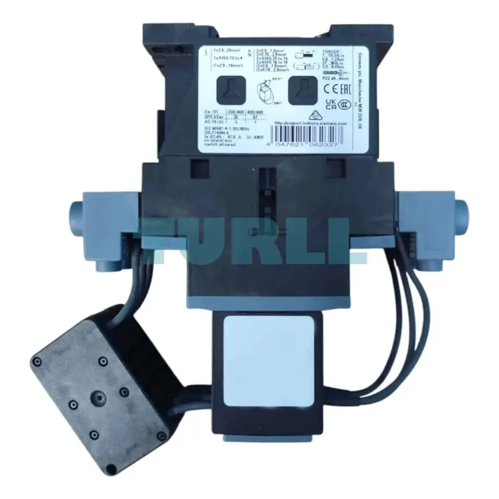 Siemens 3RT2628-1AL25 SIRIUS 3RT26 Capacitor Contactor, 33kVAr (400V), 230V AC Coil, S0 Size, Screw Terminal Original Brand New 4 Siemens 3RT2628-1AL25 SIRIUS 3RT26 Capacitor Contactor, 33kVAr (400V), 230V AC Coil, S0 Size, Screw Terminal