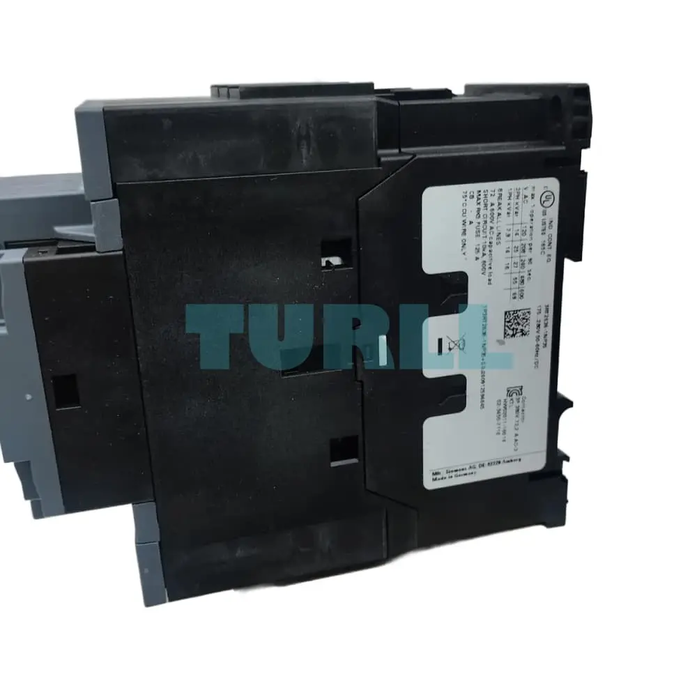 Siemens 3RT2636-1NP35 Capacitor Contactor S2, 50kVAr, 175-280V AC/DC, 2 NC Contact Original Brand New 5 Siemens 3RT2636-1NP35 Capacitor Contactor S2, 50kVAr, 175-280V AC/DC, 2 NC Contact