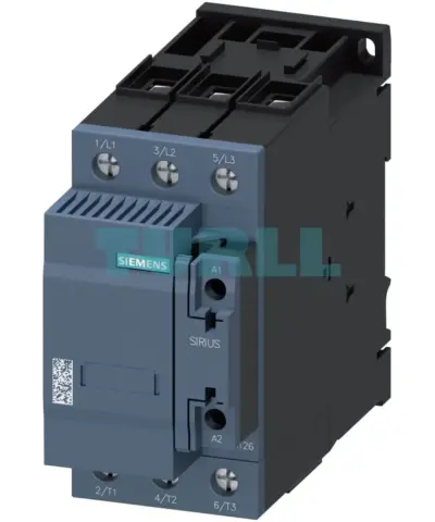 Siemens SIRIUS 3RT2637-1AB05 Capacitor Contactor, 75 kVAr, 400V, 24V AC, Size S2