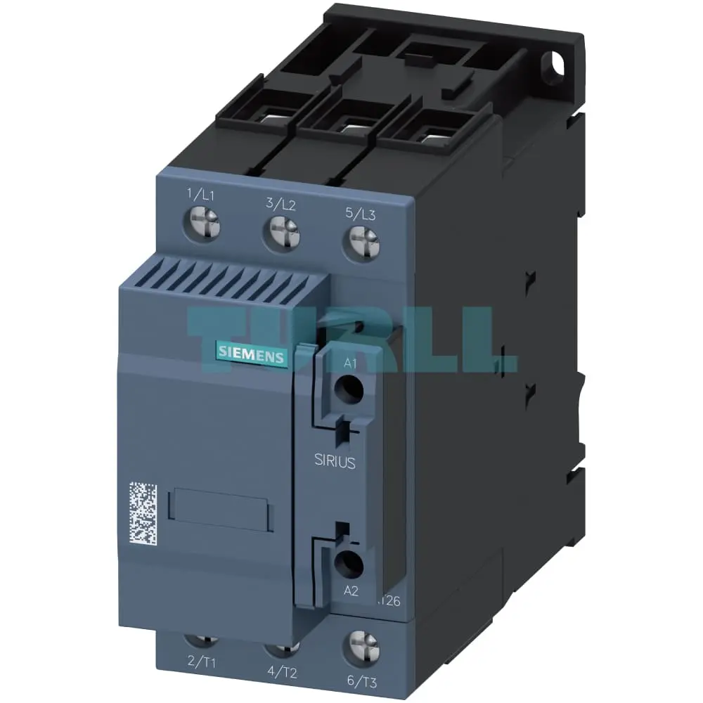 Siemens 3RT2637-1NB35 SIRIUS Capacitor Contactor, 75 kVAr, 400V, 3-Pole, Size S2 Original Brand New 1 Siemens 3RT2637-1NB35 SIRIUS Capacitor Contactor, 75 kVAr, 400V, 3-Pole, Size S2