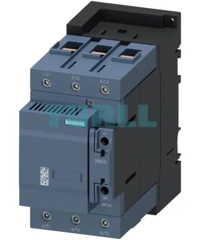 Siemens 3RT2646-1NB33 Capacitor Contactor, 100 kVAr, 400V, AC/DC 20-33V, Size S3
