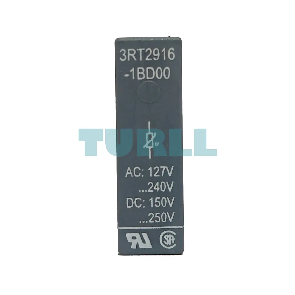 Siemens 3RT2916-1BD00 Surge Suppressor Varistor 127–240V AC, For 3RT2.1 & 3RH2 Contactors Original Brand New 1 Siemens 3RT2916-1BD00 Surge Suppressor Varistor 127–240V AC, For 3RT2.1 & 3RH2 Contactor