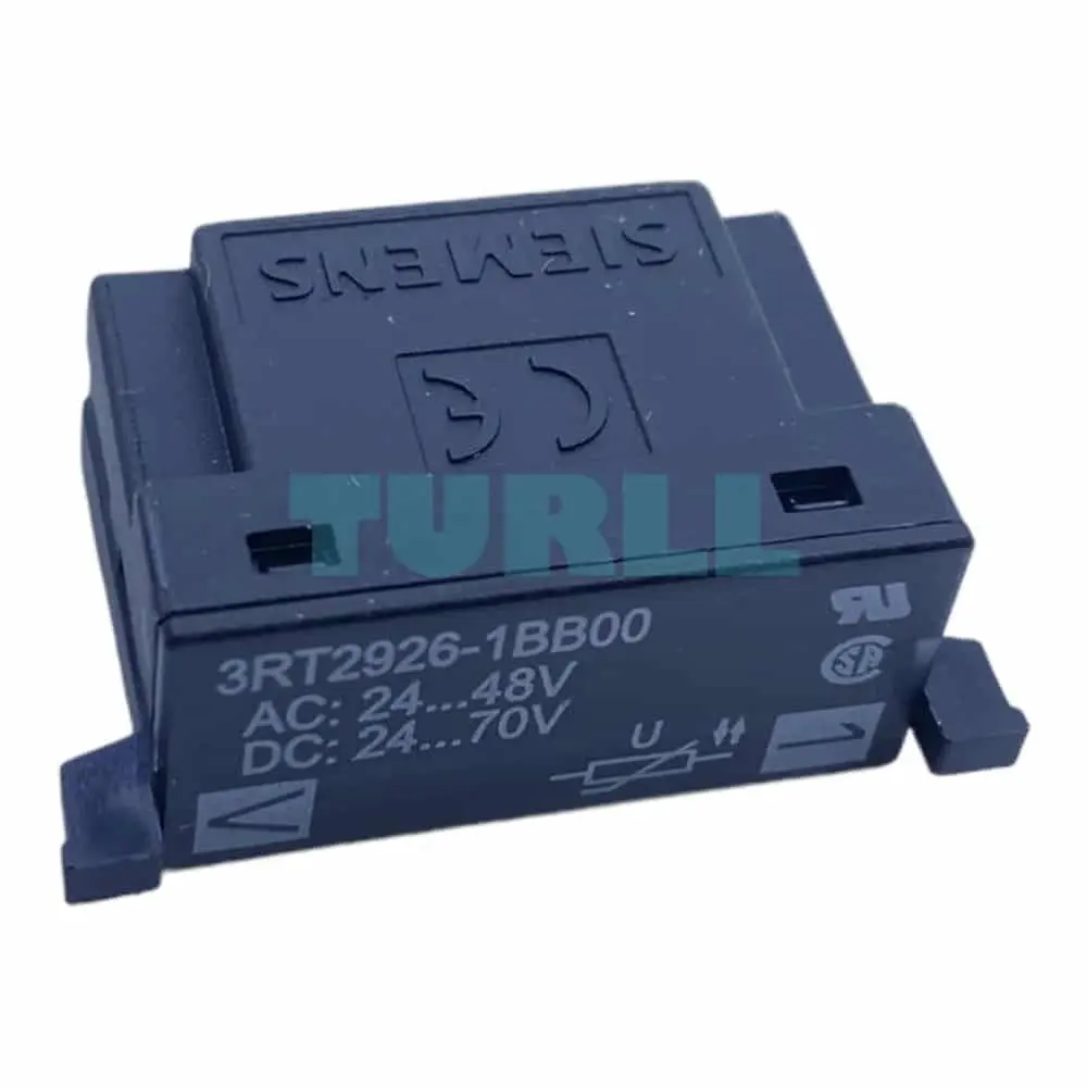 Siemens 3RT2926-1BB00 Surge Suppressor for 3RT2.2 Contactors Varistor, 24-48V AC / 24-70V DC Original Brand New 2 Siemens 3RT2926-1BB00 Surge Suppressor for 3RT2.2 Contactors Varistor, 24-48V AC / 24-70V DC