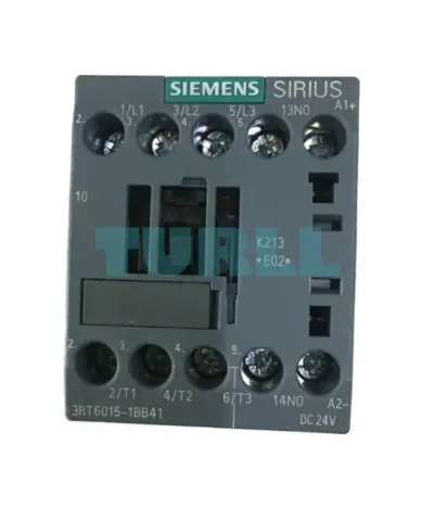 Siemens 3RT6015-1BB41 SIRIUS Power Contactor 24V DC, 3kW, 3-Pole, Size S00