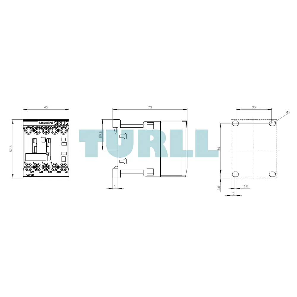 Siemens 3RT6016-1AN22 Contactor AC 220V, AC-3 4kW, 3-Pole, S00 Size, 1NC Contact Original Brand New 4 Siemens 3RT6016-1AN22 Contactor AC 220V, AC-3 4kW, 3-Pole, S00 Size, 1NC Contact
