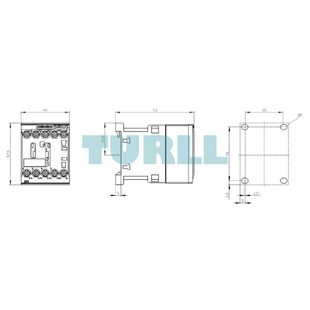 Siemens 3RT6016-1AP01 Contactor AC, 230V, 50/60Hz, 4 kW, AC-3, 3-Pole, S00, 1NO Contact Original Brand New 5 Siemens 3RT6016-1AP01 Contactor AC, 230V, 50/60Hz, 4 kW, AC-3, 3-Pole, S00, 1NO Contact