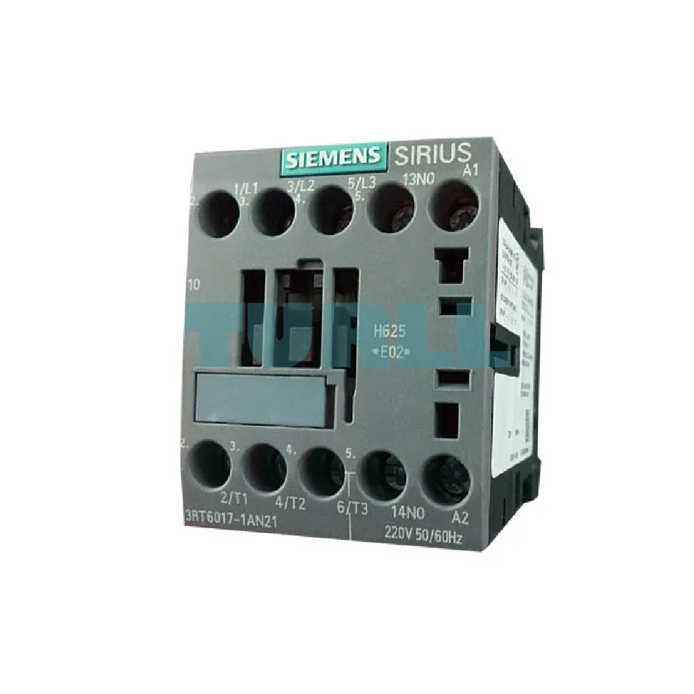 Siemens 3RT6017-1AN21 Contactor AC 220V 50/60Hz, AC-3 5.5kW, 3-Pole, 1NO, Size S00
