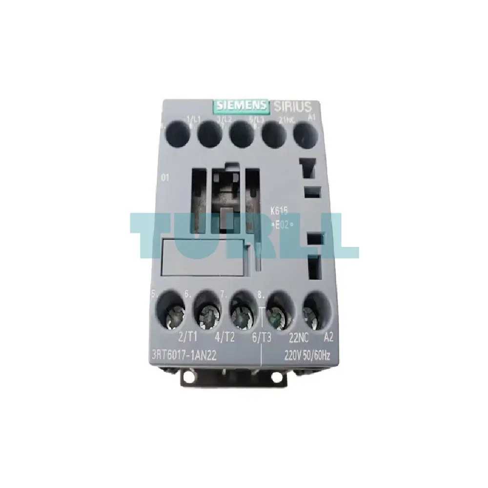 Siemens 3RT6017-1AN22 Contactor AC 220V, 5.5 kW, 3-Pole S00 with 1NC Auxiliary Contact