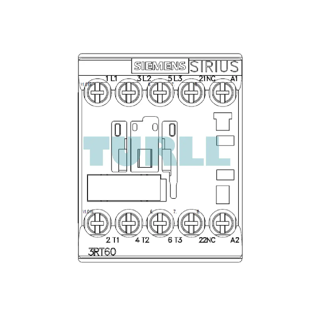 Siemens 3RT6017-1AQ02 AC Contactor 36V, 50/60Hz, 5.5kW, 3-Pole, S00, 1 NC Contact