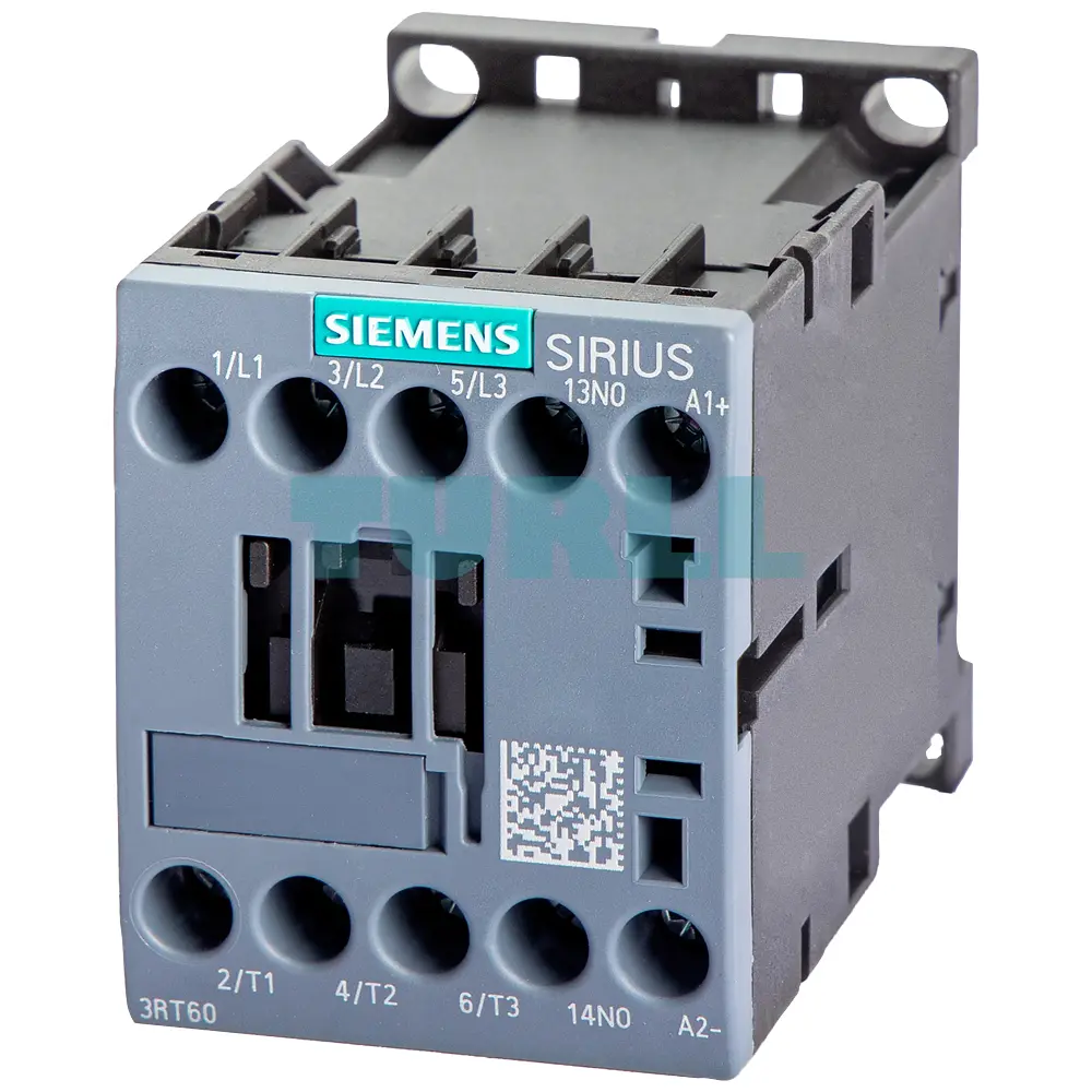 Siemens 3RT6017-1KF41 Power Contactor DC 77–137.5V, 5.5 kW AC3, 3-Pole, S00
