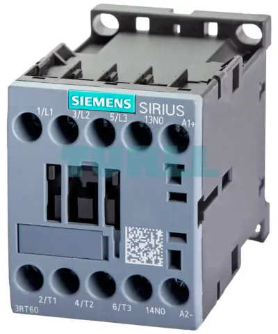 Siemens 3RT6017-1KF41 Power Contactor DC 77–137.5V, 5.5 kW AC3, 3-Pole, S00