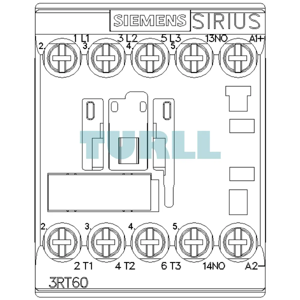 Siemens 3RT6017-1KF41 Power Contactor DC 77–137.5V, 5.5 kW AC3, 3-Pole, S00