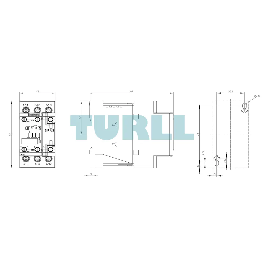 Siemens 3RT6023-1BB40 Contactor DC 24V 3-Pole, 4 kW, Size S0 Original Brand New 5 Siemens 3RT6023-1BB40 Contactor DC 24V 3-Pole, 4 kW, Size S0