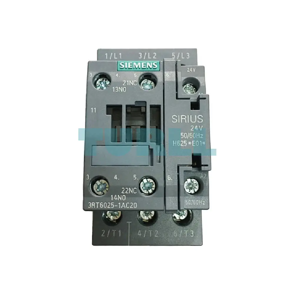 Siemens 3RT6025-1AC20 Contactor AC 24V, 7.5 kW 400V, 3-Pole
