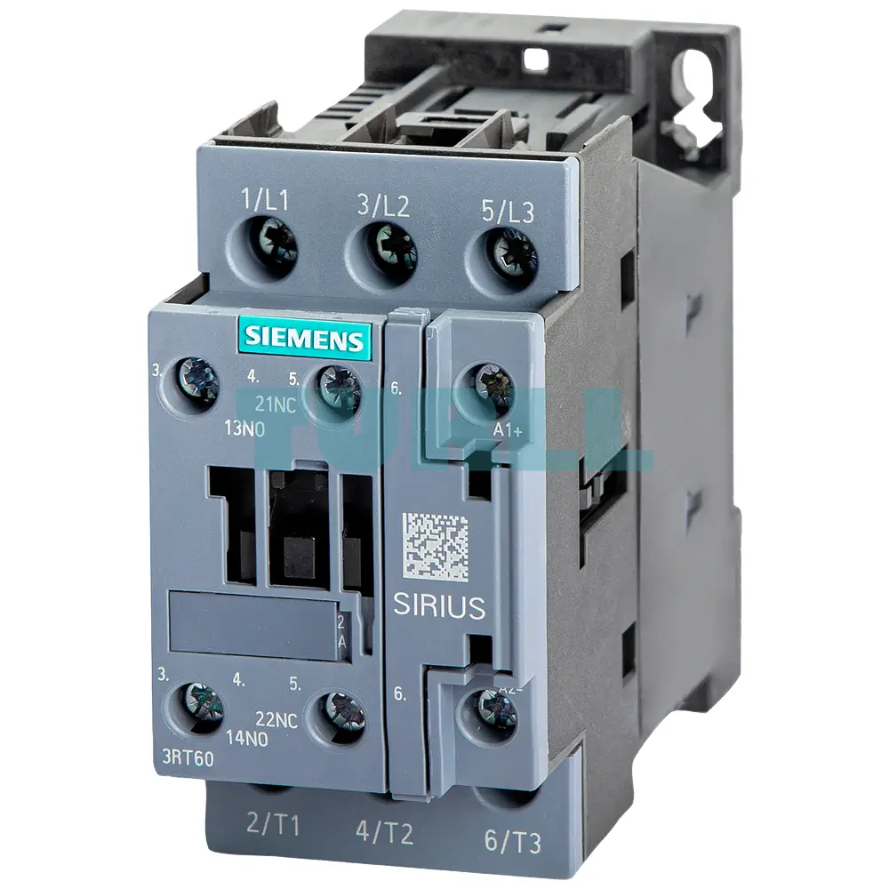 Siemens 3RT6026-1BW40 Contactor DC 48 V, AC-3 11 kW/400 V, 3-Pole, S0 Size