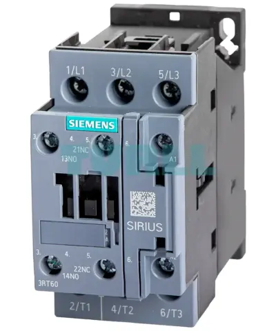 Siemens 3RT6028-1AL20 Contactor AC, 230V, 18.5kW, AC-3, 3-Pole, S0 Size, 1NO+1NC Contact