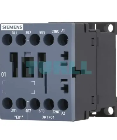 Siemens 3RT7014-1AF02 Contactor SIRIUS 3RT AC-3 6A/2.2kW, 110V AC Coil, Size S00, Screw Terminal