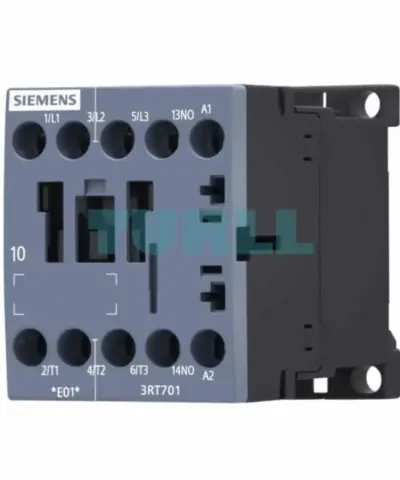 Siemens SIRIUS 3RT7016-1AV02 Contactor AC-3, 9A, 4kW, 400V, Screw Terminal, Size S00