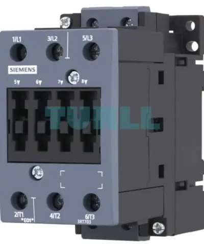 Siemens 3RT7036-1AC20 Contactor 50A, 22kW, 24V AC, S2 Size with Screw Terminals