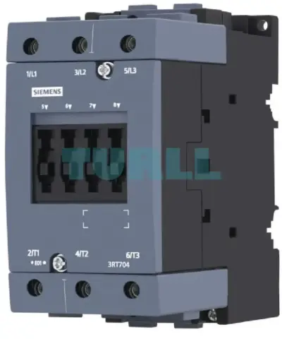 Siemens 3RT7046-1AG20 Contactor AC-3, 95A, 45kW, 400V, 110V AC Coil, Size S3, Screw Terminal