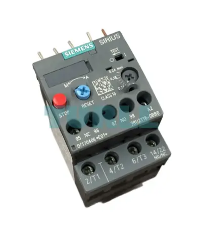 Siemens 3RU2116-0BB0 Thermal Overload Relay 0.14–0.20A, S00 Motor Protection, Class 1