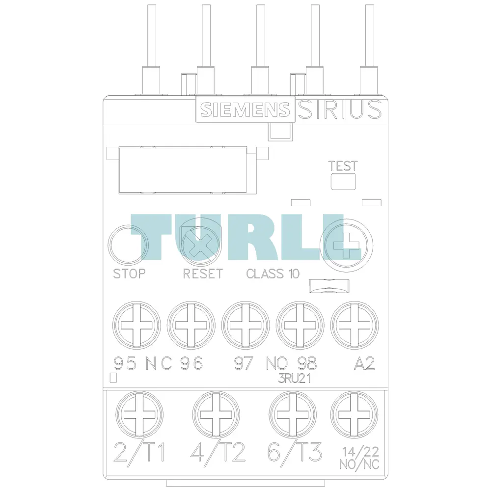 Siemens 3RU2116-0BB0 Thermal Overload Relay 0.14–0.20A, S00 Motor Protection, Class 10 Original Brand New 6 Siemens 3RU2116-0BB0 Thermal Overload Relay 0.14–0.20A, S00 Motor Protection, Class 1
