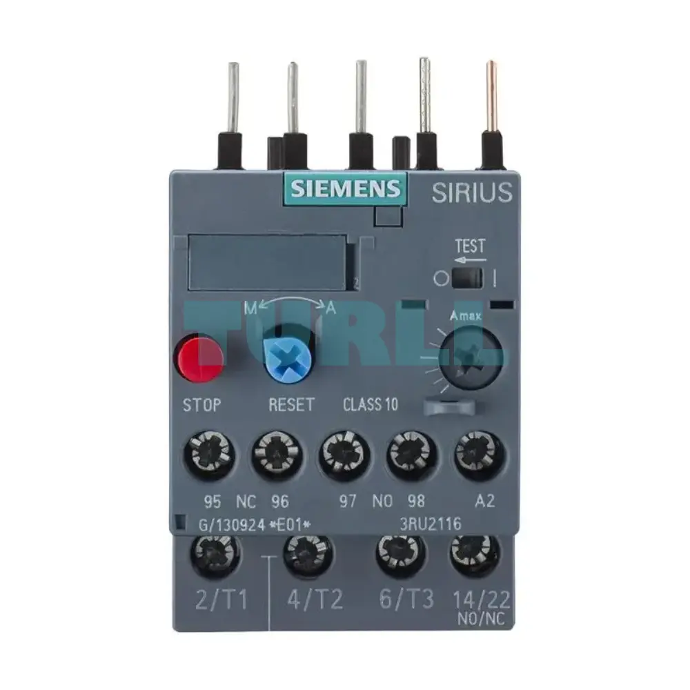Siemens 3RU2116-0CB0 Thermal Overload Relay 0.18–0.25A for Motor Protection, Size S00, Class 10 Original Brand New 1 Siemens 3RU2116-0CB0 Thermal Overload Relay 0.18–0.25A for Motor Protection, Size S00, Class 10