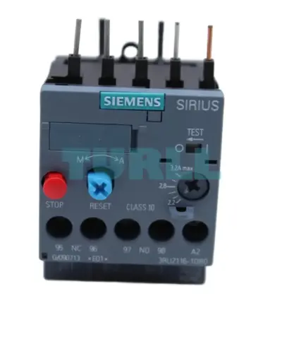 Siemens 3RU2116-1DB0 Thermal Overload Relay 2.2–3.2 A, Class 10, Size S00