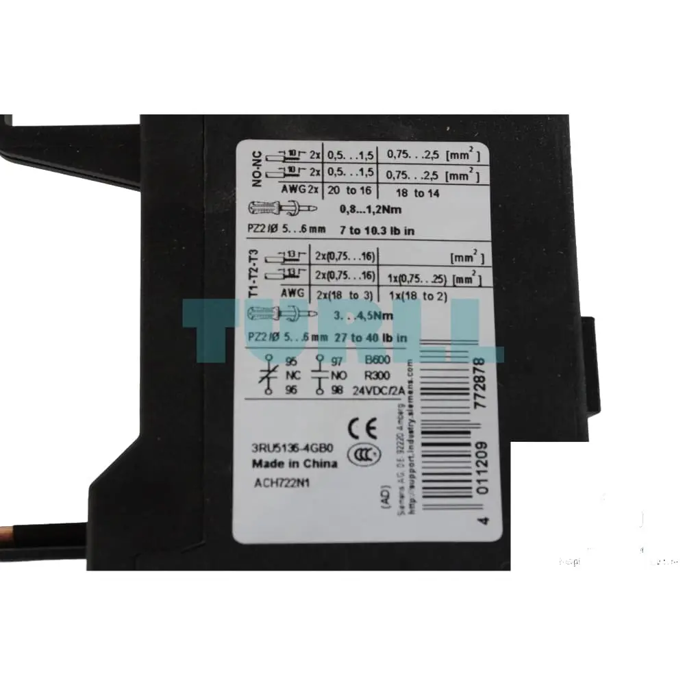 3RU5136-4GB0 Siemens Overload Relay Original Brand New 4 3RU5136-4GB0 Siemens Overload Relay Original Brand New - Image 4