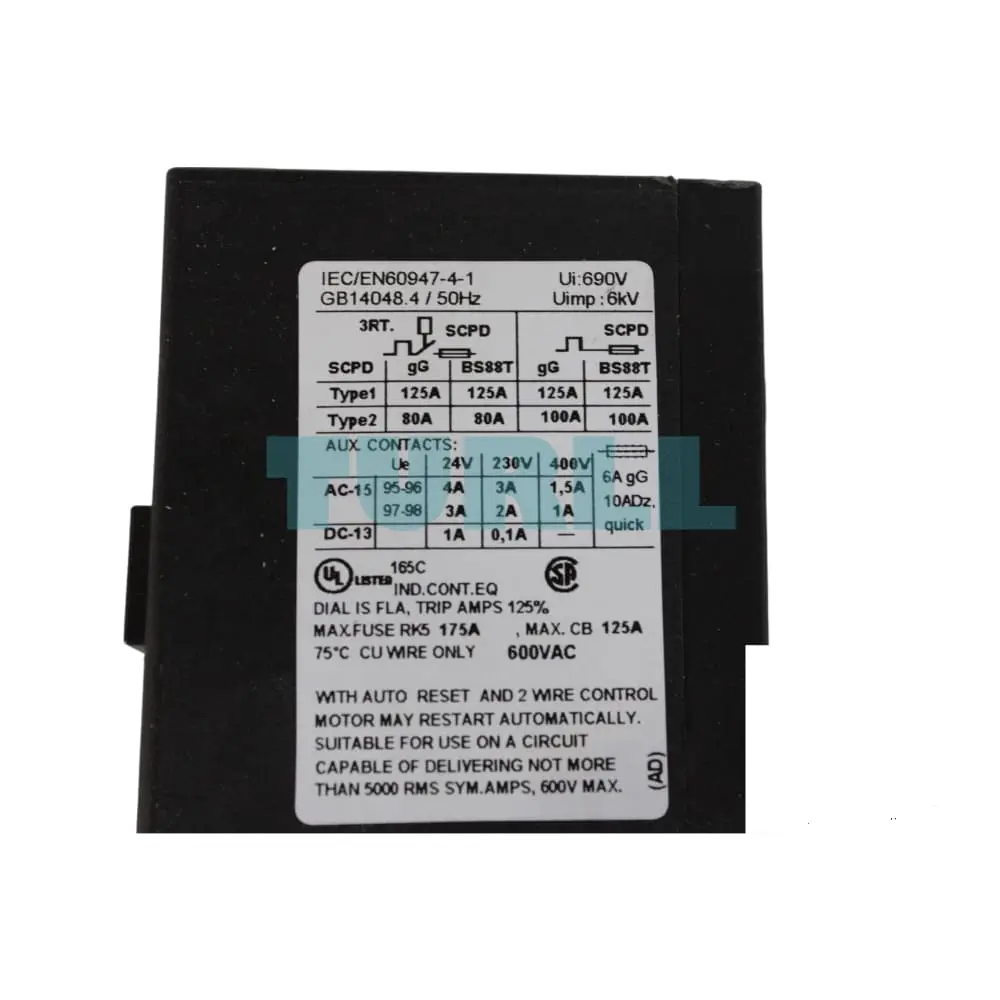 3RU5136-4GB0 Siemens Overload Relay Original Brand New 5 3RU5136-4GB0 Siemens Overload Relay Original Brand New - Image 5