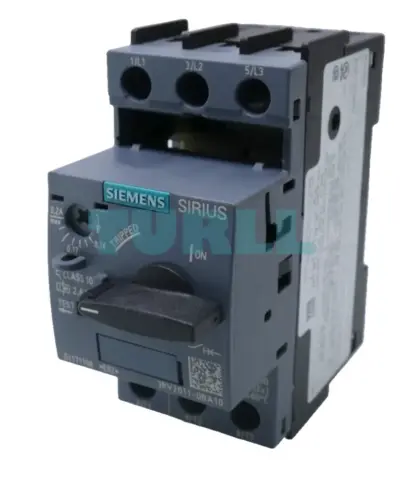 Siemens 3RV2011-0BA10 Motor Protection Circuit Breaker S00, Class 10, 0.14–0.2A