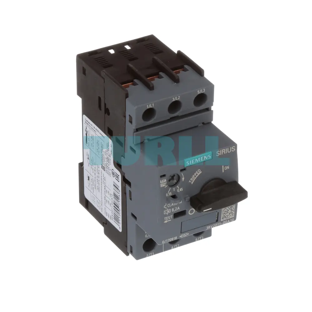 Siemens 3RV2011-0GA10 S00 Circuit Breaker, Motor Protection, CLASS 10, 0.45–0.63A Original Brand New 4 Siemens 3RV2011-0GA10 S00 Circuit Breaker, Motor Protection, CLASS 10, 0.45–0.63A