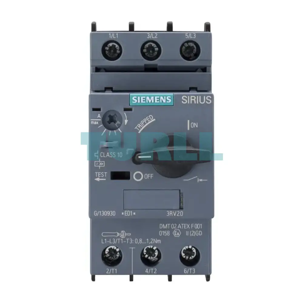Siemens 3RV2011-0KA10 Motor Protection Circuit Breaker S00 Size, CLASS 10 Original Brand New 1 Siemens 3RV2011-0KA10 Motor Protection Circuit Breaker S00 Size, CLASS 10