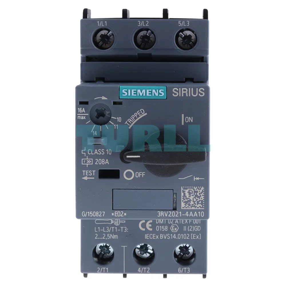 Siemens 3RV2021-4AA10 SIRIUS Motor Starter Protector, Size S0, 10-16 A, Class 10 Original Brand New 1 Siemens 3RV2021-4AA10 SIRIUS Motor Starter Protector, Size S0, 10-16 A, Class 10