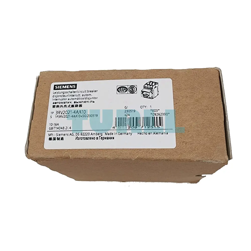 Siemens 3RV2021-4AA10 SIRIUS Motor Starter Protector, Size S0, 10-16 A, Class 10 Original Brand New 4 Siemens 3RV2021-4AA10 SIRIUS Motor Starter Protector, Size S0, 10-16 A, Class 10