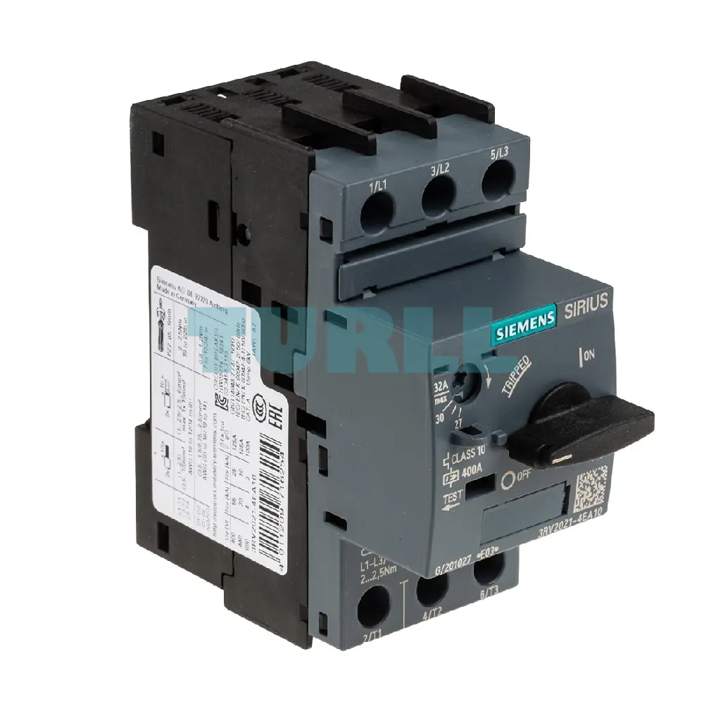 Siemens 3RV2021-4EA10 Motor Protection Circuit Breaker S0, Class 10, 27–32A Original Brand New 5 Siemens 3RV2021-4EA10 Motor Protection Circuit Breaker S0, Class 10, 27–32A