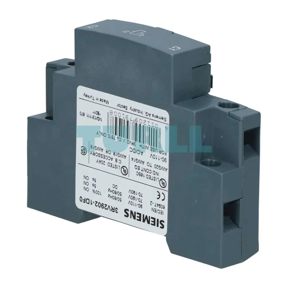 Siemens 3RV2902-1DF0 Shunt Release 90-110V AC for 3RV2 Motor Starter Protector