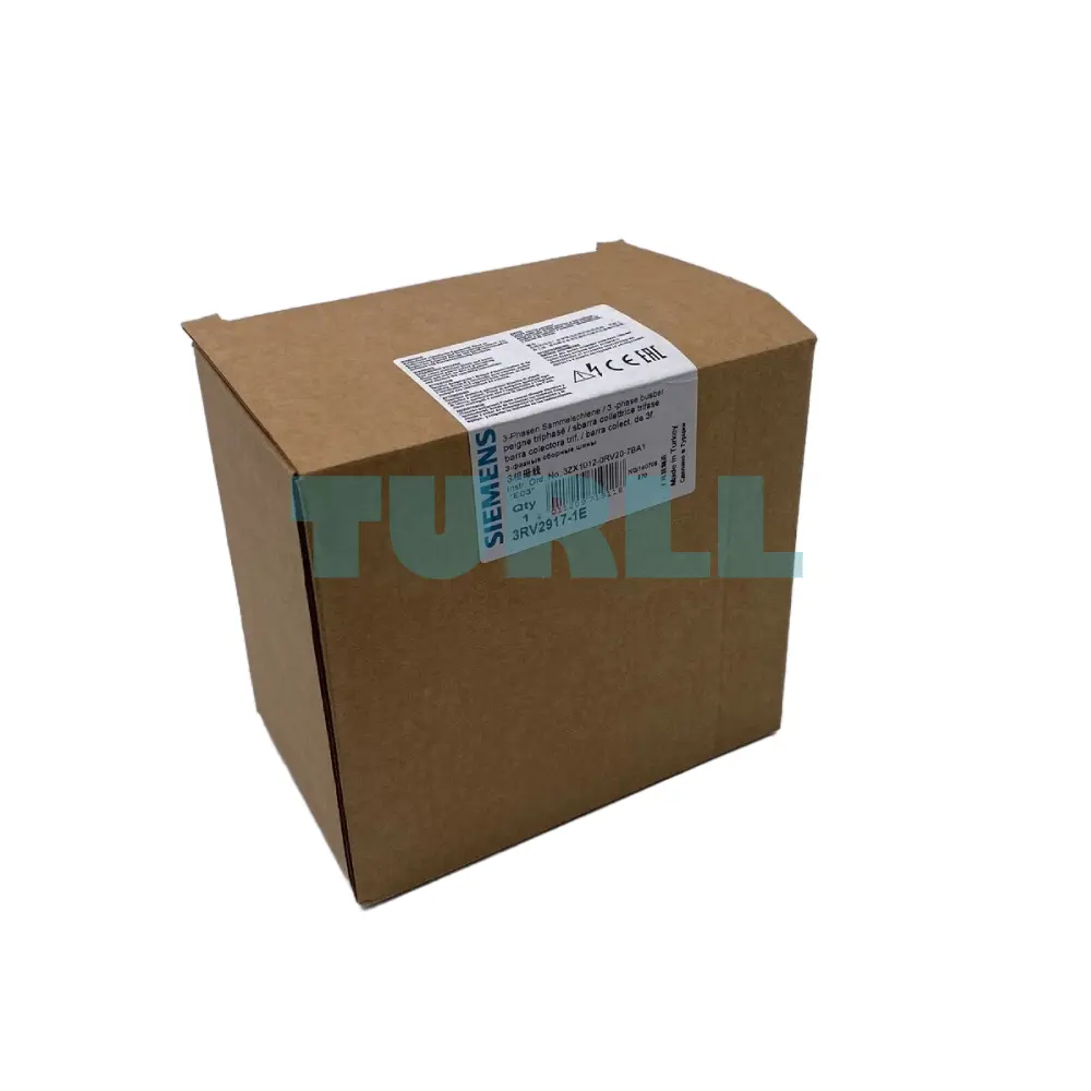 Siemens 3RV2917-1E SIRIUS 3-Phase Busbar, Infeed Right, for 2 Circuit Breakers, Size S00 and S0