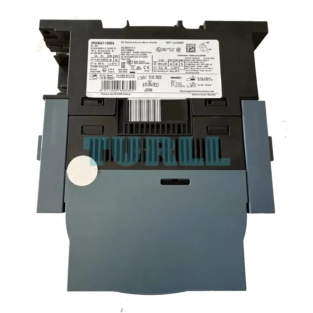3RW4047-1BB04 Siemens SIRIUS Soft Starter S3 Original Brand New 5 3RW4047-1BB04 Siemens SIRIUS Soft Starter S3