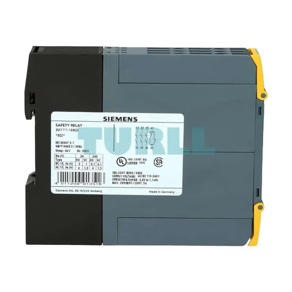 3SK1111-1AW20 Siemens SIRIUS Safety Relay Basic Unit Standard Original Brand New 4 3SK1111-1AW20 Siemens SIRIUS Safety Relay Basic Unit Standard
